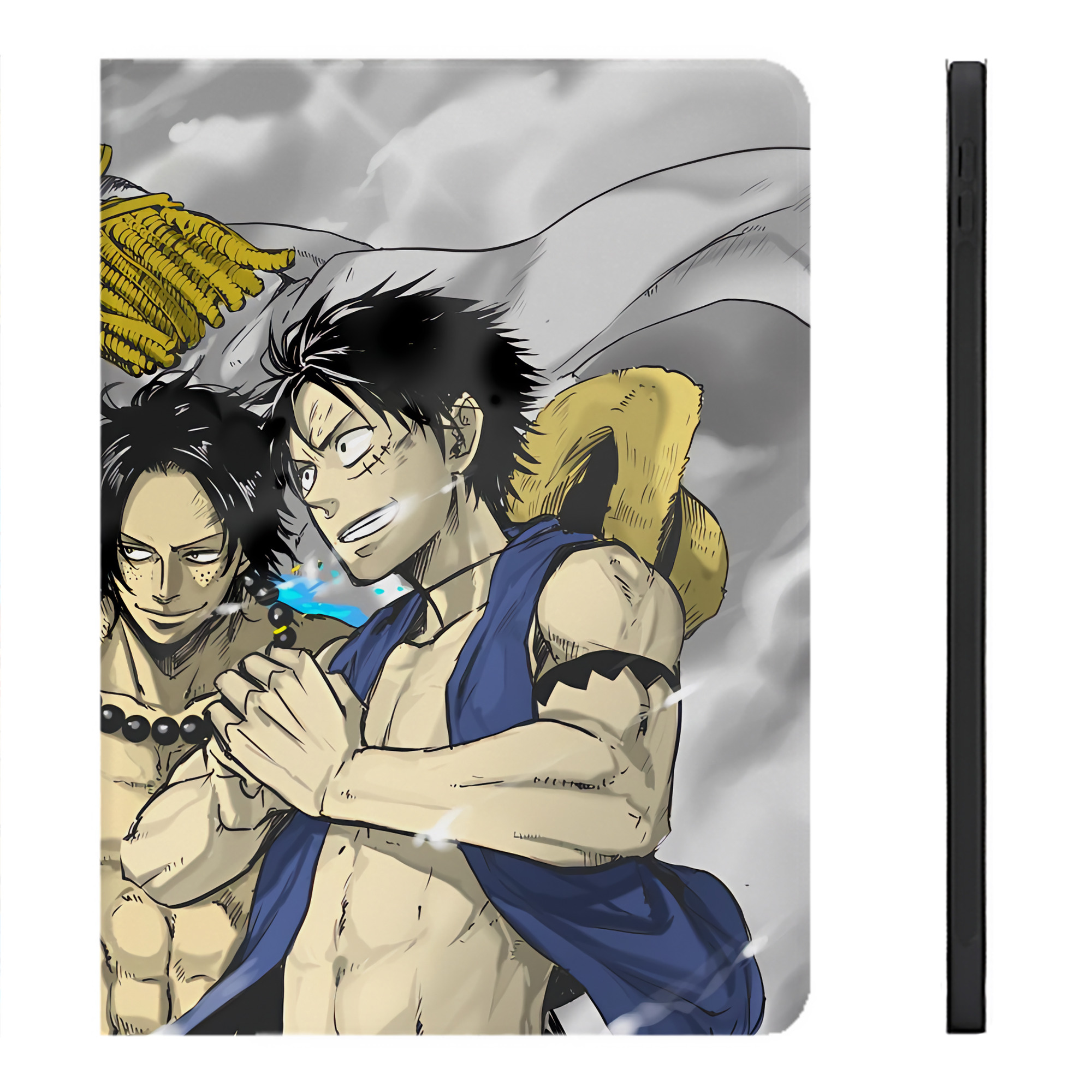 （画像用） ワンピース ONE PIECE IPadケース ペンホルダー付き ブックスタイルデザイン